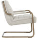Lincoln Beige Linen Lounge Chair
